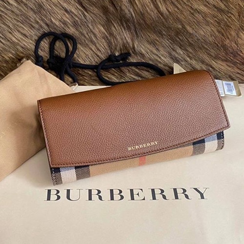 Túi Xách Nữ chính hãng Burberry brown leather - Gostyle